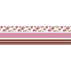 Fabric tape Rayher, 3 modele, 15mm, 5 m/model Fabric tape Rayher, 3 modele, 15mm, 5 m/model