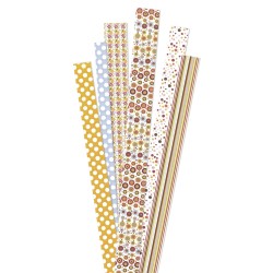 Paper stripes , FSC Mix Credit, Easy going, tab-bag 90 pcs.