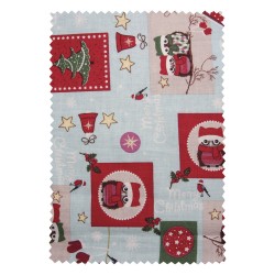 Material textil Rayher, motiv iarna, dimensiune 100x65 cm, 100% bumbac, 110 g/m2