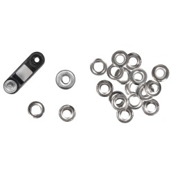 Capse, diam. 18mm, argintiu,10buc/set Capse, diam. 18mm, argintiu,10buc/set