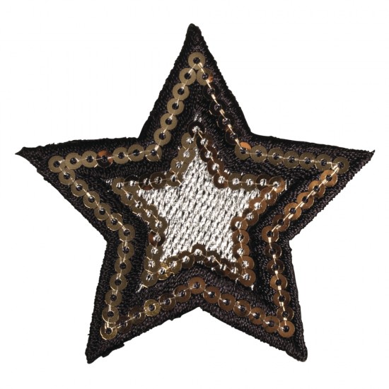 Sticker textil pentru calcat Star , diam 6cm