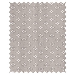 Tesatura bumbac, flori, gri, 100x70cm, 110g / m2