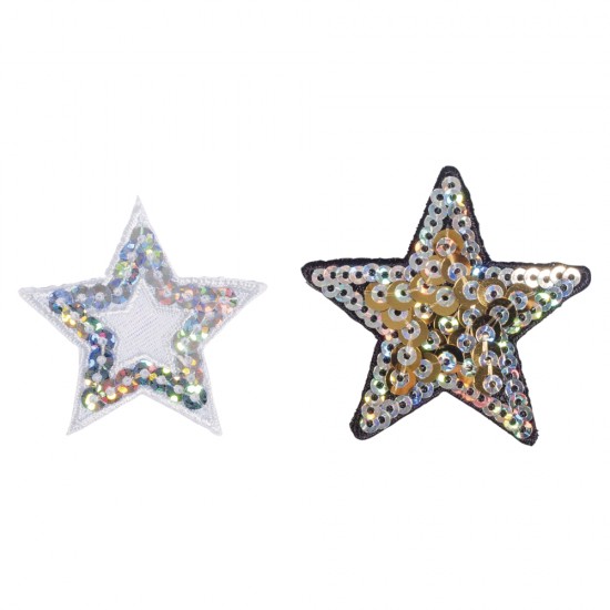 Sticker textil pentru calcat Stars , 3.8-4.5cm 