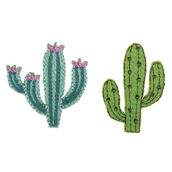 Sticker textil pentru calcat Cactus, 2.8-3.5x4cm