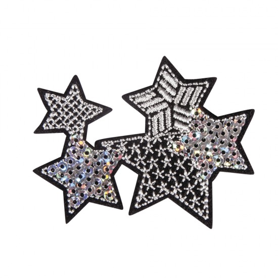 Sticker textil pentru calcat Stars, 6.2x4.9cm