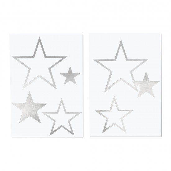 Iron-on transfer foil Star, 6 pieces