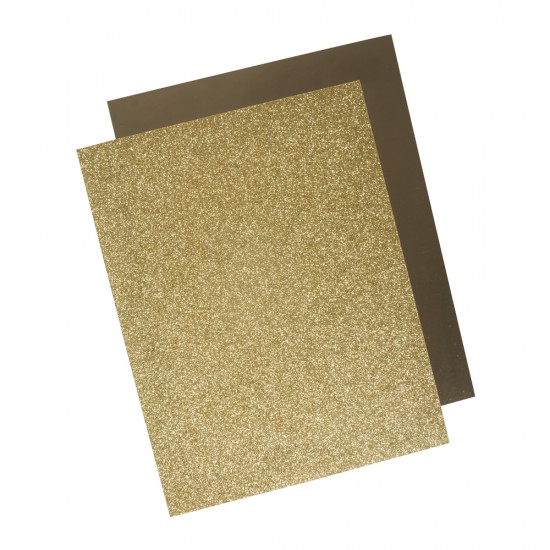Folie transfer, gold, asortata, 21.5x28 cm, 2 buc/set