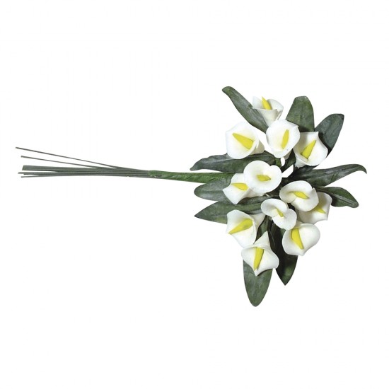 Decoratiune floare, 12 cm, 12 buc/set