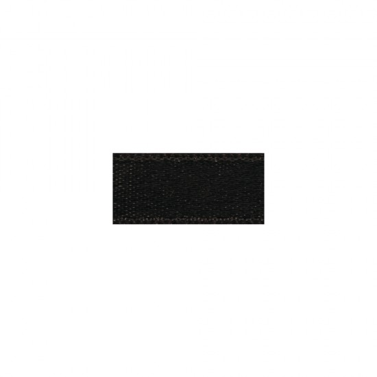 Panglica de satin neagra Rayher, 7 mm, 10 m/rola