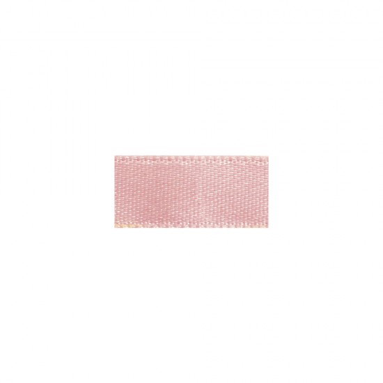 Panglica de satin roz pal Rayher, 7 mm, 10 m/rola