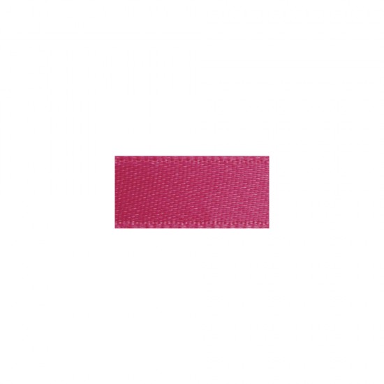 Panglica de satin roz Rayher, 7 mm, 10 m/rola