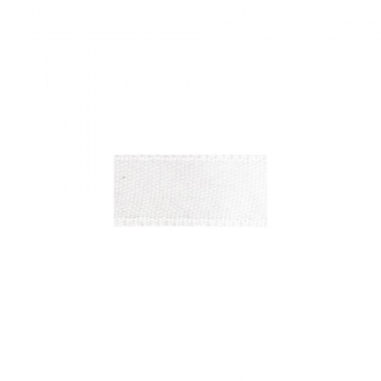 Panglica de satin alba Rayher, 10 mm, 10 m/rola