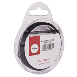 Panglica organza neagra Rayher, 3 mm, 10 m/rola Panglica organza neagra Rayher, 3 mm, 10 m/rola