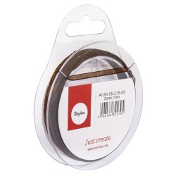 Panglica organza maro inchis Rayher, 3 mm, 10 m/rola Panglica organza maro inchis Rayher, 3 mm, 10 m/rola