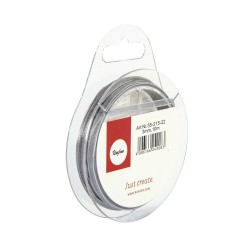 Panglica organza argintie Rayher, 3mm, 10 m/rola Panglica organza argintie Rayher, 3mm, 10 m/rola