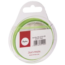 Panglica organza verde Rayher, 3 mm, 10 m/rola Panglica organza verde Rayher, 3 mm, 10 m/rola
