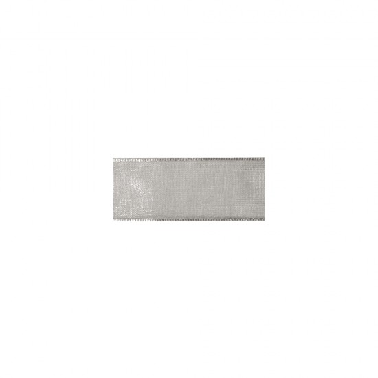 Panglica organza argintie Rayher, 7 mm, 10 m/rola