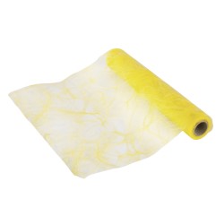 Tesatura Rayher ornament masa galben 30 cm rola 5 m