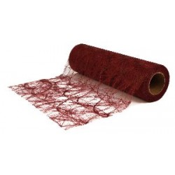 Tesatura Rayher ornament masa bordo, latime 30 cm, pretul este pe metru liniar