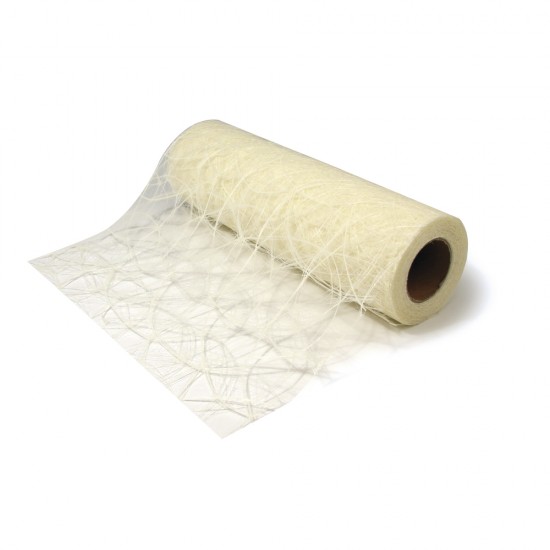 Tesatura Rayher ornament masa crem, latime 30 cm, pretul este pe metru liniar