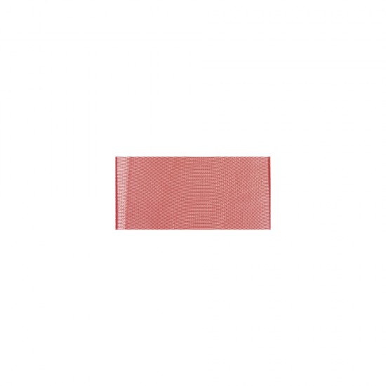 Panglica organza rosie Rayher, tivita, 25 mm, pretul este pe metru liniar