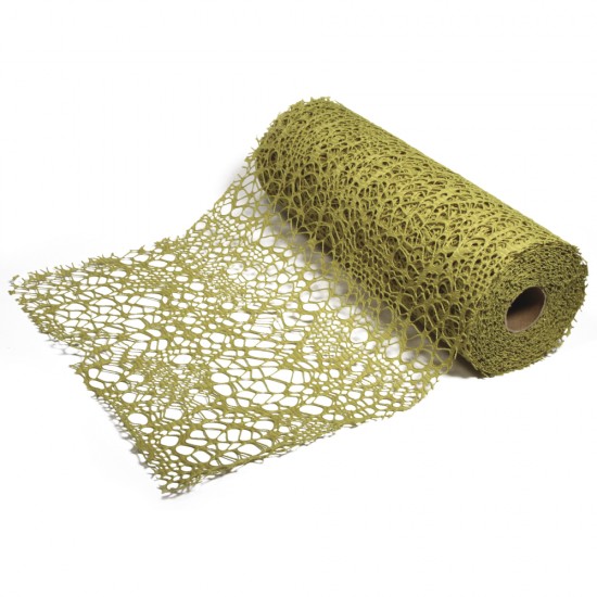 Deco - net fabric, May-green, 28cm