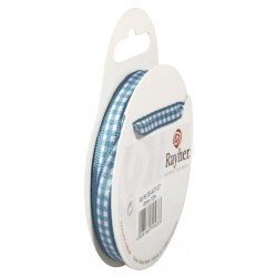 Panglica pepit turquoise Rayher, 6 mm, 10 m/rola Panglica pepit turquoise Rayher, 6 mm, 10 m/rola