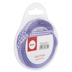 Panglica pepit purple Rayher, 6 mm, 10 m/rola Panglica pepit purple Rayher, 6 mm, 10 m/rola