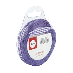 Panglica pepit purple Rayher, 9,5 mm, 10 m/rola Panglica pepit purple Rayher, 9,5 mm, 10 m/rola