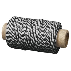 Snur alb-negru, diam.1 mm, 35 m/rola