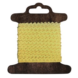 Dantela bumbac yellow light, Rayher, 8 mm, 3 m/rola Dantela bumbac yellow light, Rayher, 8 mm, 3 m/rola