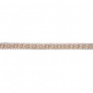 Panglica taupe Rayher, puncte, 15 mm, pretul este pe metru liniar