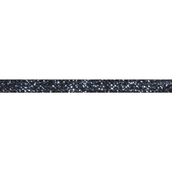 Panglica maro inchis cu sclipici Rayher, 5 mm, 10 m/rola