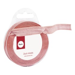 Panglica salmon-pink Rayher, 15 mm, 5 m/rola