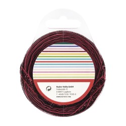 Panglica catifea wine-red metallic Rayher, 6 mm, 4 m/rola Panglica catifea wine-red metallic Rayher, 6 mm, 4 m/rola