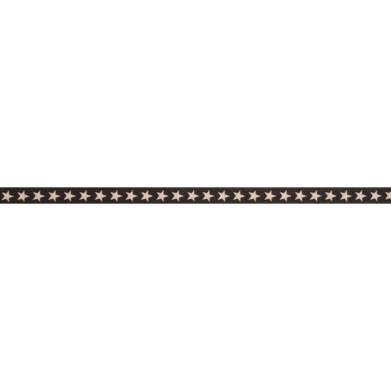 Panglica neagra Rayher, stelute, 10 mm, pretul este pe metru liniar