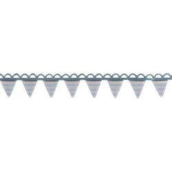 Banda Indian turquoise Rayher, fanioane, 15 mm, pretul este pe metru liniar Banda Indian turquoise Rayher, fanioane, 15 mm, pretul este pe metru liniar