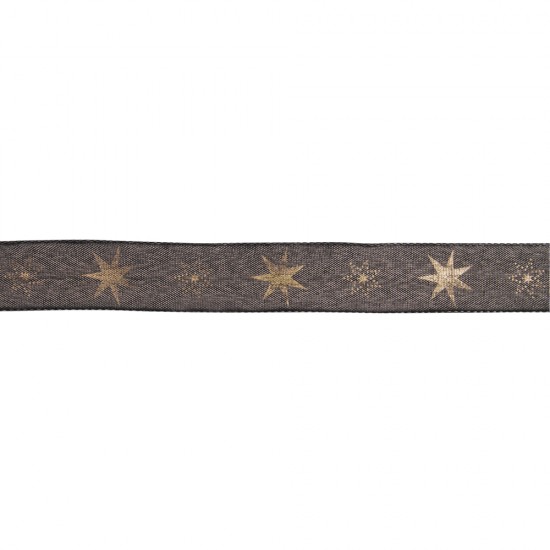 Panglica Rayher, stelute aurii, 25 mm, pretul este pe metru liniar