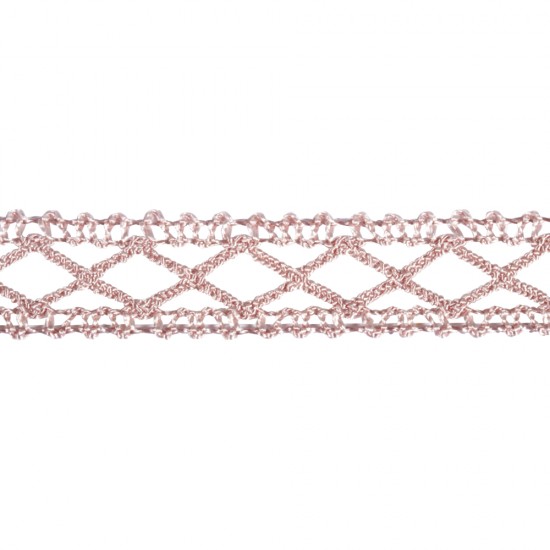 Panglica pale-pink Rayher, 15 mm, pretul este pe metru liniar