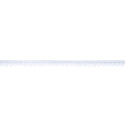 Mini pom-pom border, white, 1cm, tab-card 3m Mini pom-pom border, white, 1cm, tab-card 3m