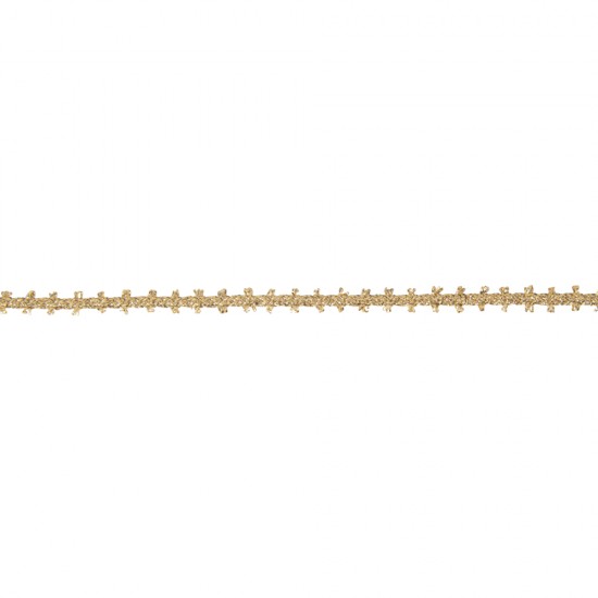 Snur auriu Rayher, punct picot, 6 mm, pretul este pe metru liniar