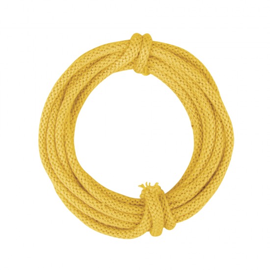 Snur tricotat, corn yellow, Rayher, cu miez de sarma, 5 mm, 3 m/rola