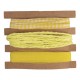 Set panglici + snur, panglica galbena 1cm, snur 1mmø, 3x3m, 9m, Rayher Set panglici + snur, panglica galbena 1cm, snur 1mmø, 3x3m, 9m, Rayher