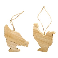 Gainuse lemn, Rayher, 6x4.5 cm, 6/set