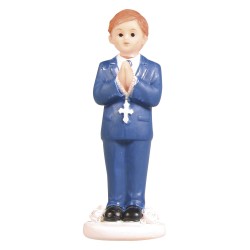 Polyresin communion boy, 8.5cm, standing