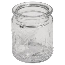 Borcan sticla Rayher, vintage, 7.5x9 cm, 270 ml