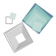 Sizzix set stante patrat, Rayher, 8/set