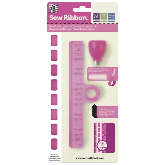 Coase Ribbon Punch & Stencil Set-Weave, w. 3 ace de plastic, fila BLI 1 set