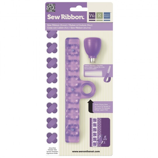 Sew Ribbon Punch & Stencil Set-Flower Rayher