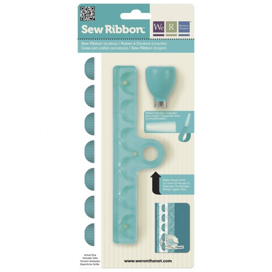 Sew Ribbon Punch & Stencil Set-Scallop Rayher
